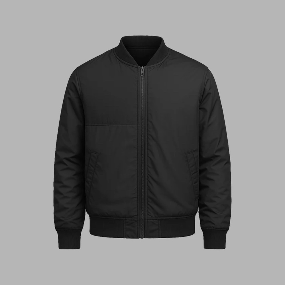 NWOT BLVCK PARIS Blvck Bold Nylon Bomber Jacket - Picture 4 of 11